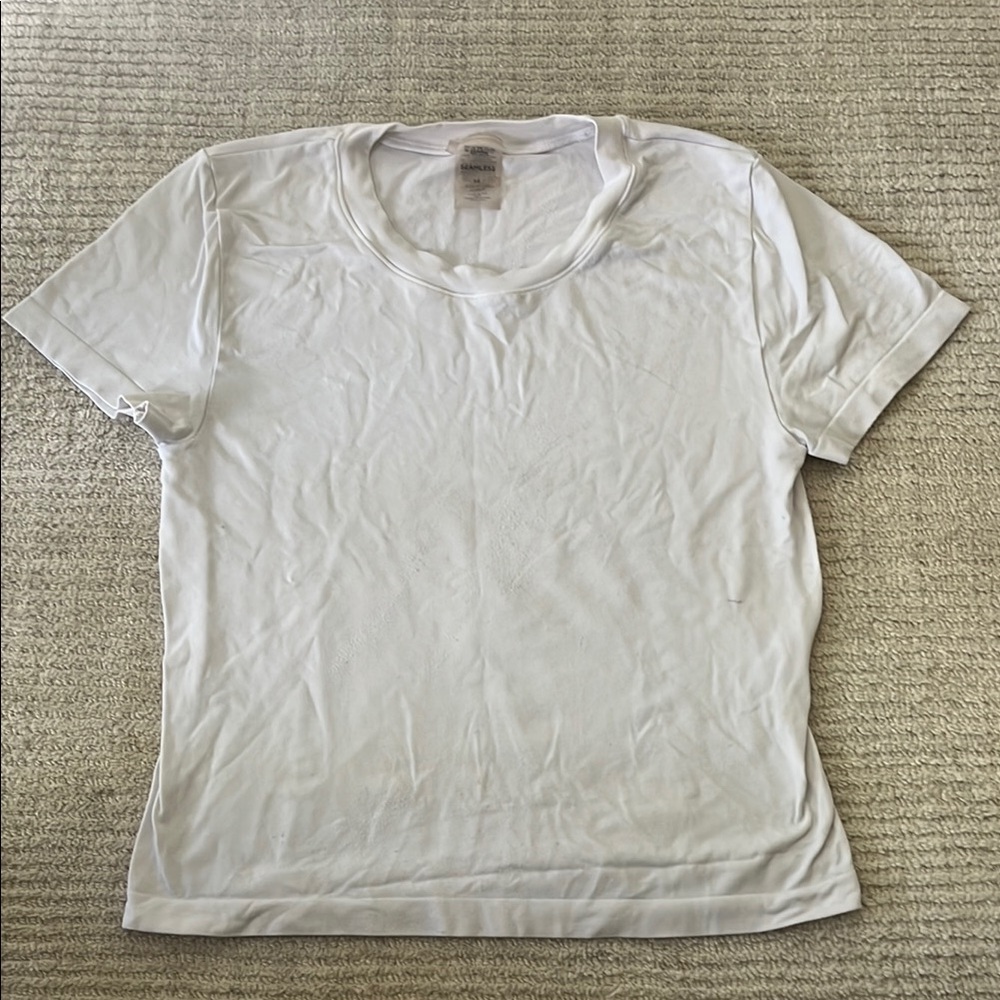 Aritzia White Short Sleeve Tee